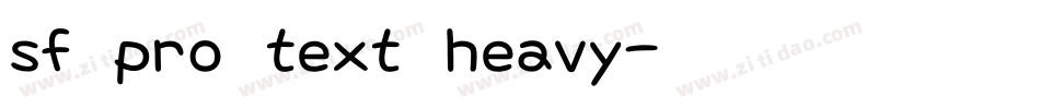 sf pro text heavy字体转换